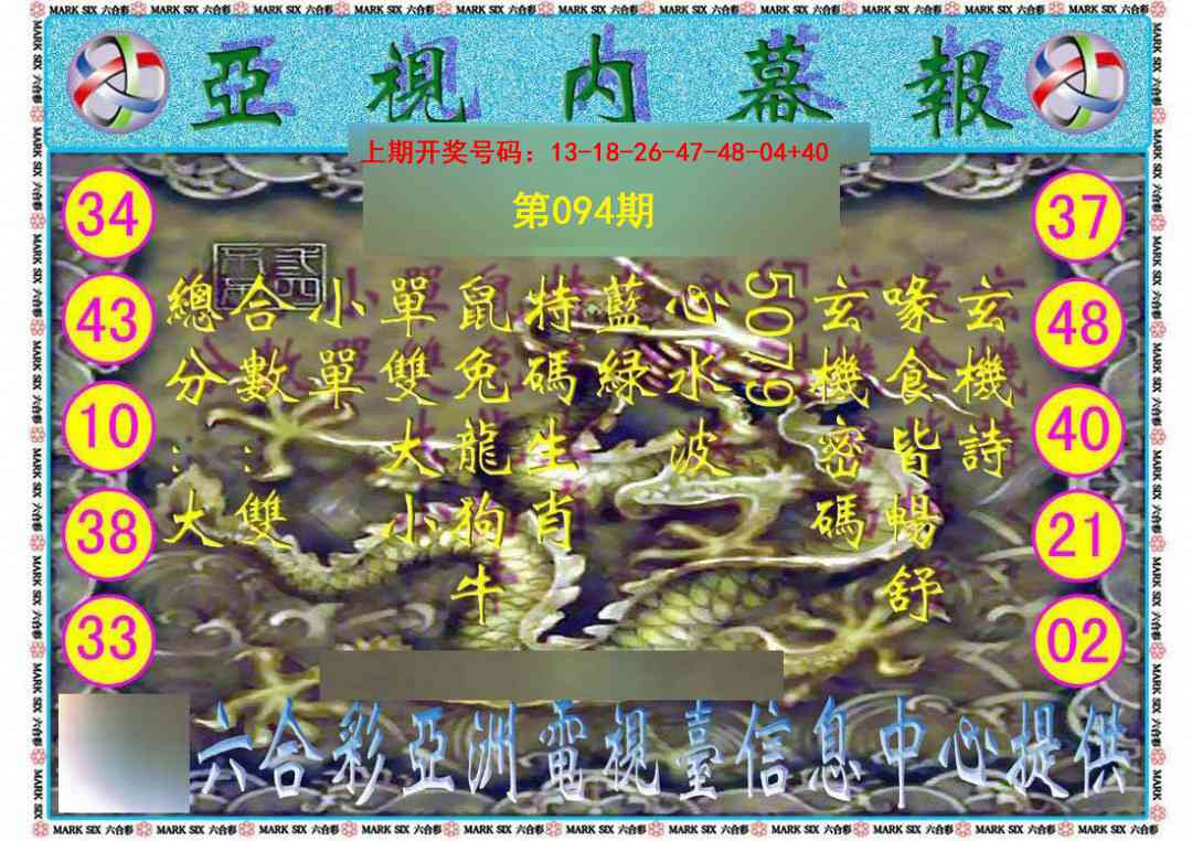 094期亚视内幕报[图]